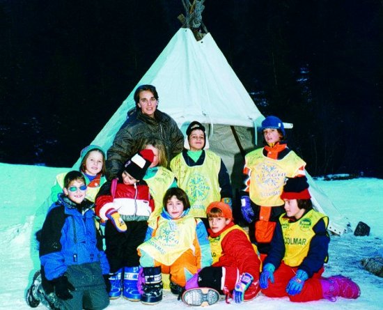 Attivita' sulla neve, bambini Madonna di Campiglio